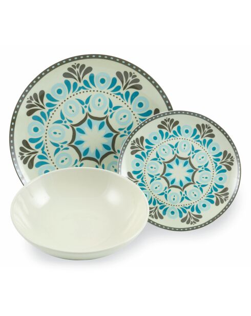 Cala Jondal porseleinen dinerset veelkleurig - 18 stuks