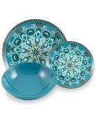 Cala Jondal porseleinen dinerset veelkleurig - 18 stuks