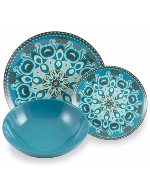 Cala Jondal porseleinen dinerset veelkleurig - 18 stuks