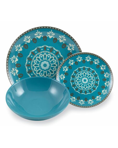 Cala Jondal porseleinen dinerset veelkleurig - 18 stuks
