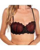 Soutien-gorge en Dentelle People noir/rouge