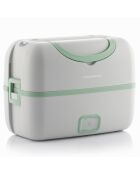 Lunch box électrique à vapeur 3-en-1 avec recettes beneam gadget to go blanc/vert