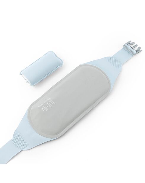 Ceinture de massage chauffante sans-fil rechargeable beldisse  gris/bleu