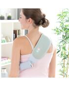 Ceinture de massage chauffante sans-fil rechargeable beldisse  gris/bleu