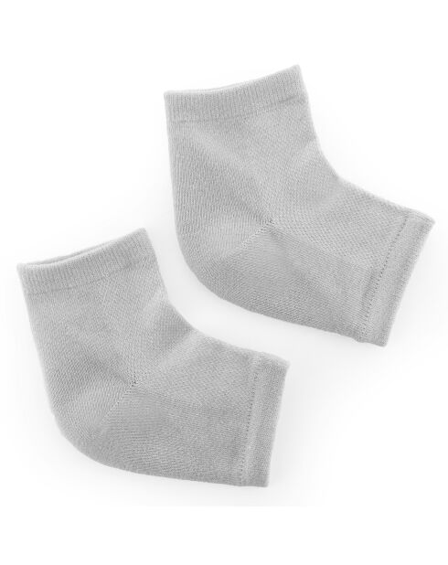 Chaussettes hydratantes avec des coussinets en gel et des huiles naturelles relocks  gris