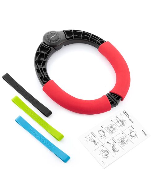 Appareil de musculation pour bras réglable avec résistance et guide d'exercices forcearc  multicolore