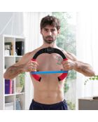 Appareil de musculation pour bras réglable avec résistance et guide d'exercices forcearc  multicolore