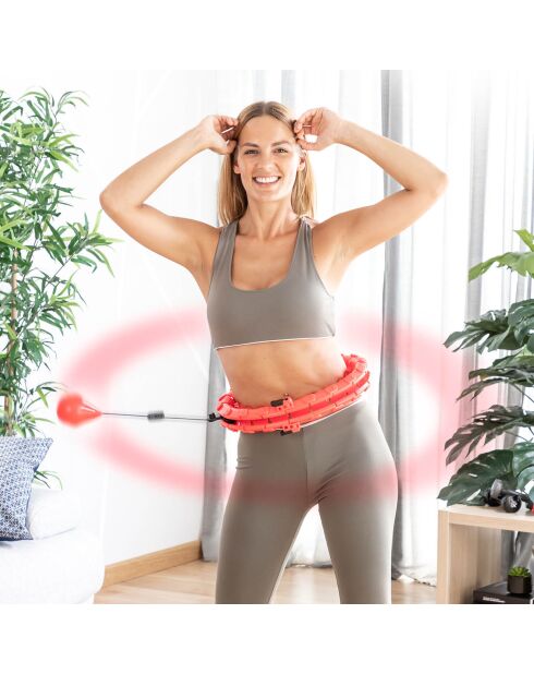 Anneau de fitness intelligent ajustable  rouge/noir