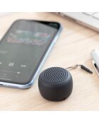 Mini-enceinte portable et rechargeable sans fil miund gadget tech noire