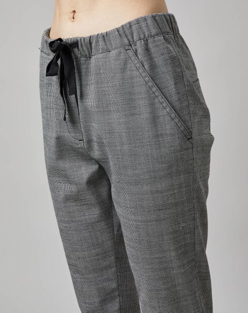 Pantalon en Laine mélangée Tapered Rygge gris