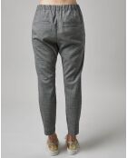 Pantalon en Laine mélangée Tapered Rygge gris