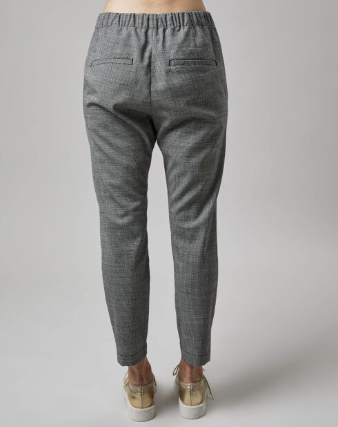 Pantalon en Laine mélangée Tapered Rygge gris
