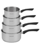 Casserole induction manche fixe grise - D.18 cm