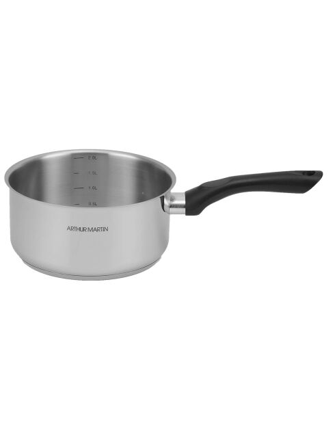 Casserole induction manche fixe grise - D.18 cm