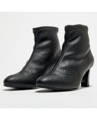 Bottines en Cuir Bomi noires - Talon 6.5 cm