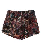 Short Pedro noir/multicolore