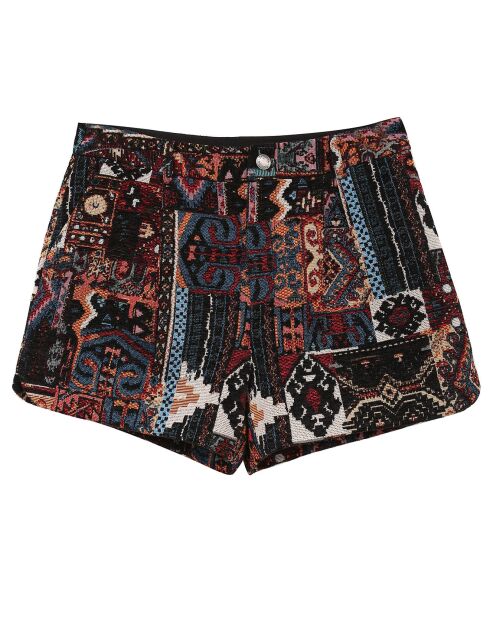 Short Pedro noir/multicolore