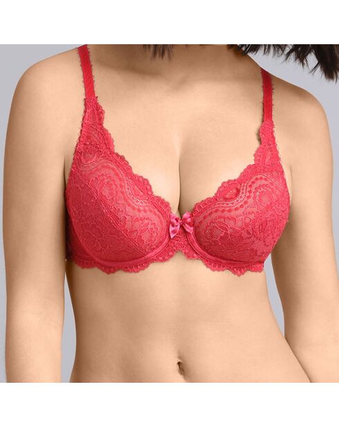 Soutien-Gorge emboîtant Flower Elegance framboise