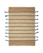 Tapis Didim beige/bleu foncé - 80x60 cm