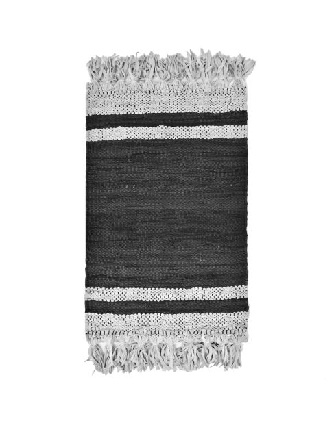 Tapis Talas noir/gris - 80x60 cm