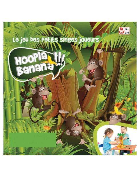 Hoopla banana: le jeu de singes joueurs - 4 ans et +