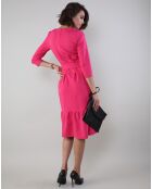 Robe Jeanne rose foncé