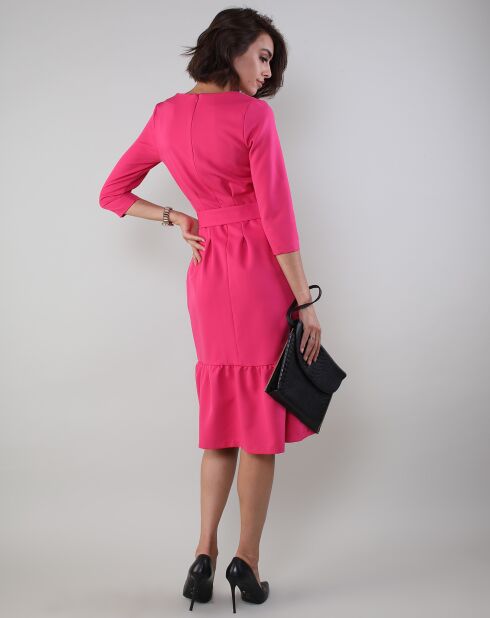 Robe Jeanne rose foncé