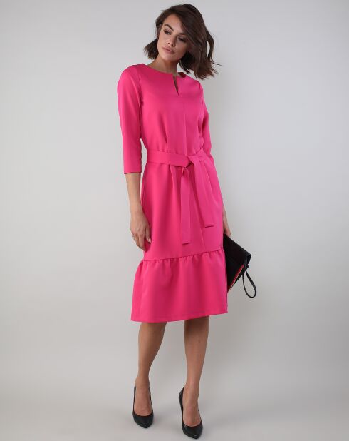 Robe Jeanne rose foncé