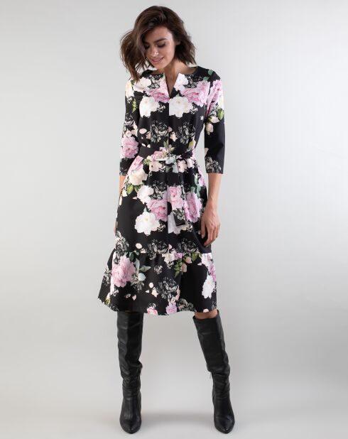 Robe Jeanne écru/rose