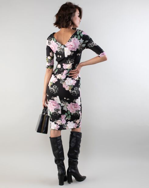Robe Sybile écru/rose