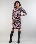 Robe Tiphaine hortensia