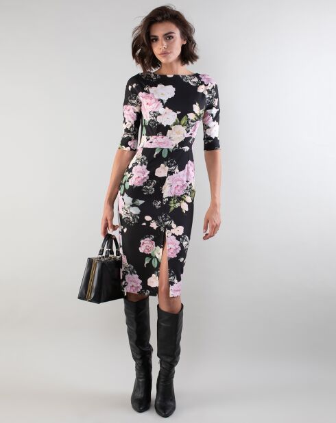 Robe Sybile écru/rose