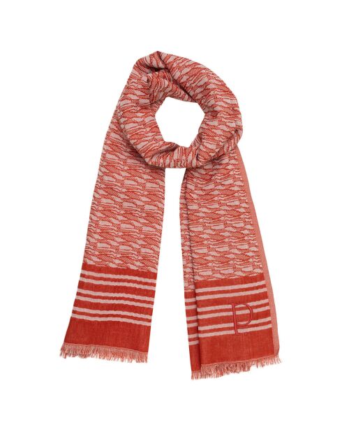 Foulard Escale orange - 70x180 cm