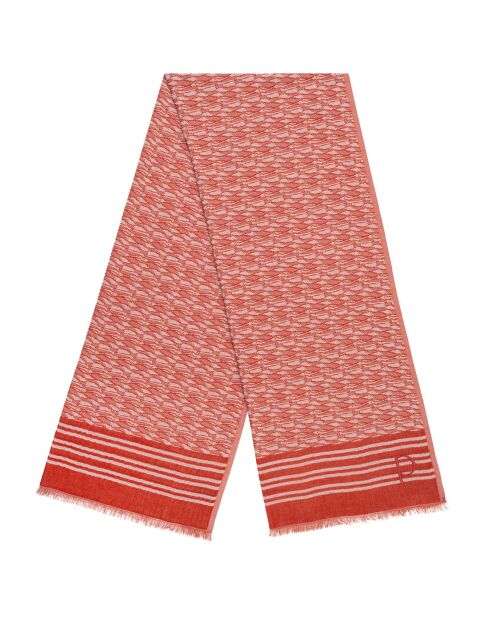 Foulard Escale orange - 70x180 cm