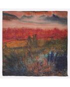 Écharpe 100% Laine Lande après midi - 130x130 cm