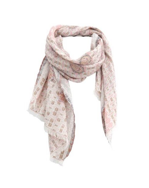 Foulard Mea blanc - 50x150 cm