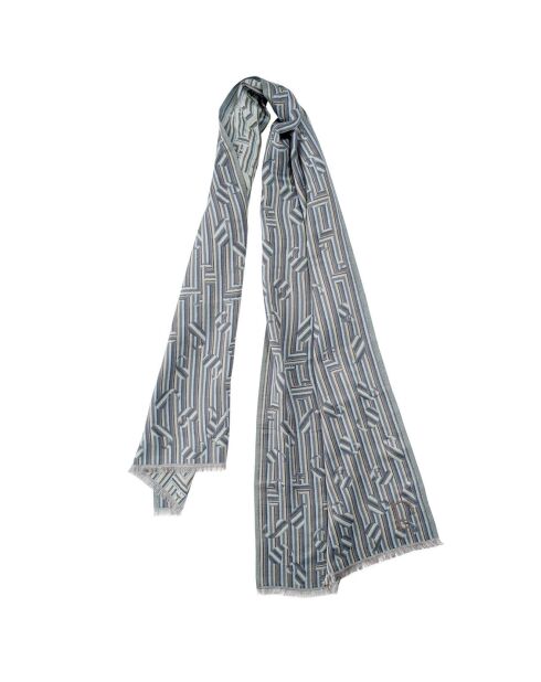 Foulard en Coton & Soie Romejo noir - 50x200 cm