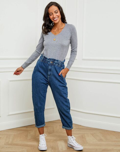 Pull en Cachemire mélangé Audrey gris