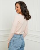 Pull en Cachemire mélangé Audrey rose