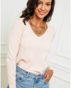 Pull en Cachemire mélangé Audrey rose