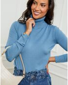 Pull en Cachemire mélangé Soraya bleu