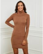 Robe pull en Cachemire mélangé Stéphanie café