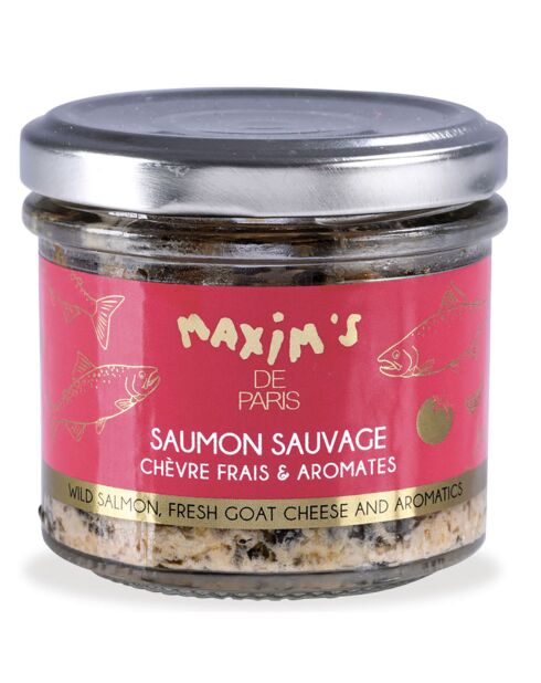 Pot de Tartinable saumon sauvage au chèvre frais & aromates 80 gr