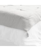Bout de lit  Gaze de Coton Gaïa Nuage gris - 90x200 cm
