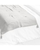 Édredon  Gaze de Coton Gaïa Nuage gris - 150x150 cm