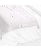 Edredon 100% Gaze de Coton Chantilly blanc - 150x150 cm