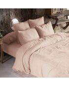 Housse de couette Gaze de Coton Gaïa Guimauve rose