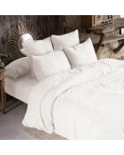 Housse de couette Gaze de Coton Gaïa Chantilly blanche