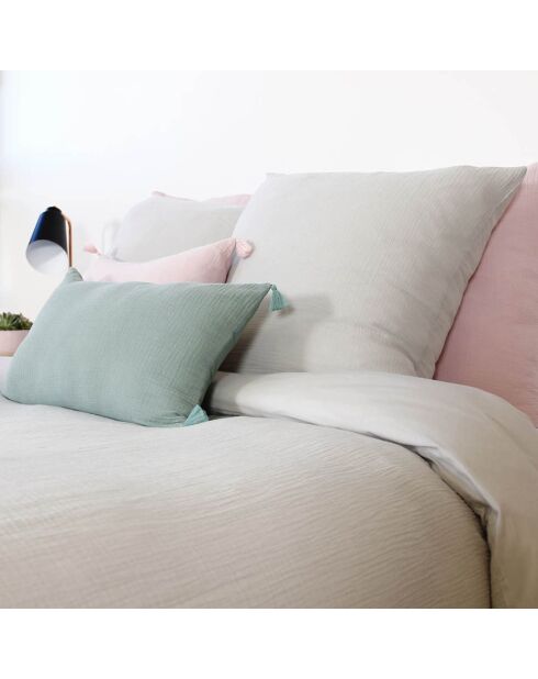 Parure housse de couette grise