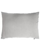 Taie d'oreiller  Gaze de Coton Gaïa Nuage grise